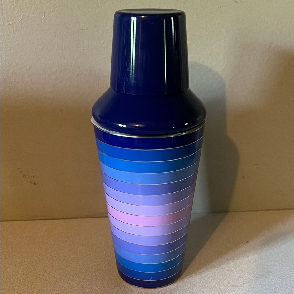 Jonathan Adler Blue and Purple Cocktail Shaker